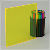 Yellow Fluorescent acrylic sheet