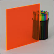 Florescent orange Acrylic Sheet