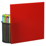 red plexiglass sheet