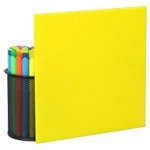 Yellow Translucent Acrylic Plexiglass Sheet - 1/16 X 6 X 12 Inches - #2037